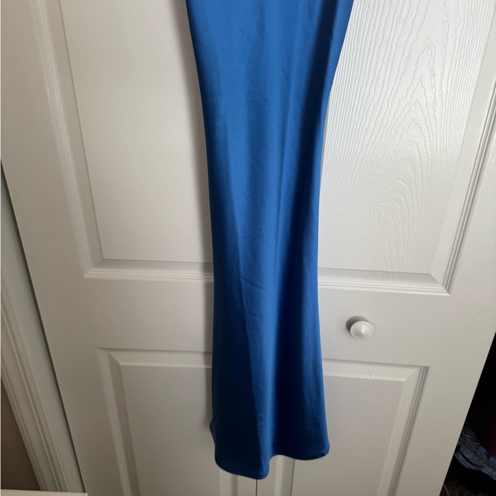 House of Harlow 1960 Satin Blue Dress - Picture 3 of 14